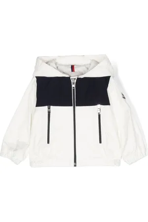 Moncler Logo-patch sleeve hooded jacket