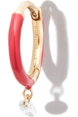 PERSÉE 18kt yellow diamond hoop earring