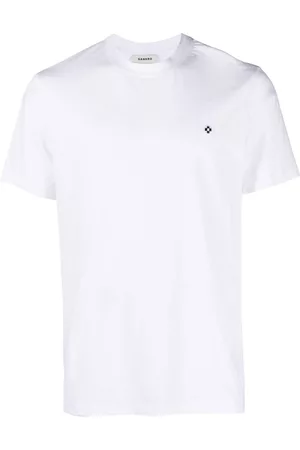 Sandro Cross-embroidered short-sleeve T-shirt