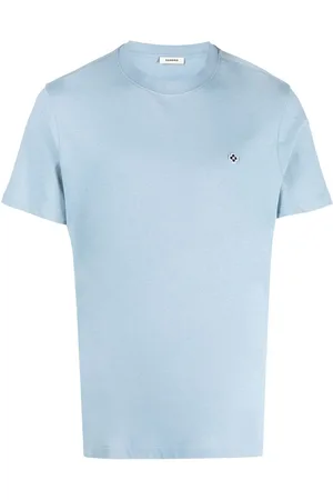 Sandro Men Short Sleeve - Cross-embroidered short-sleeve T-shirt