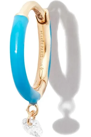 PERSÉE 18kt yellow diamond hoop earring