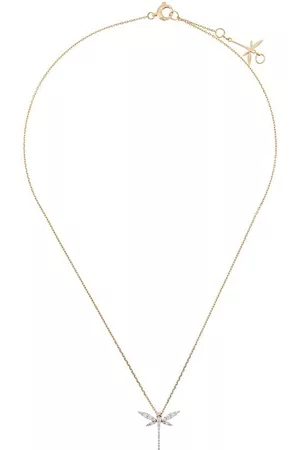 ANAPSARA 18kt yellow and diamond Mini Dragonfly necklace
