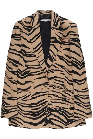 Stella McCartney Tiger-print double-breasted blazer