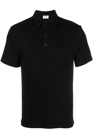 Filippa K Men Polo Shirts - Ribbed short-sleeved polo shirt