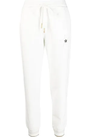 LORENA ANTONIAZZI Star-detail cotton track pants