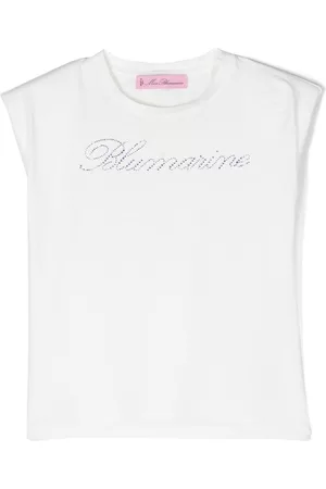 MISS BLUMARINE Logo print t-shirt