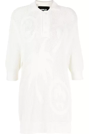 BARROW Knit print polo shirt