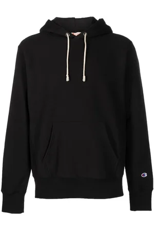 Champion Men Sweatshirts - Logo-patch drawstring hoodie