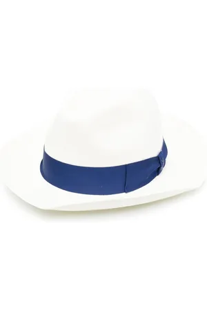 Borsalino Men Hats - Interwoven straw sun hat
