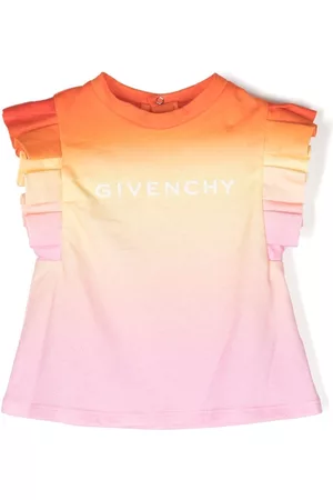 Kids Pink Printed T-Shirt by Givenchy
