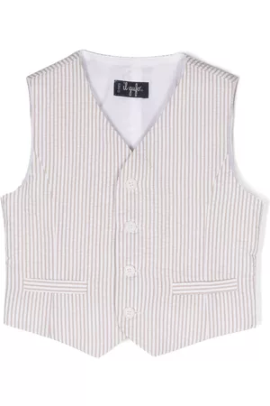 Il gufo Stripe-pattern cotton waistcoat