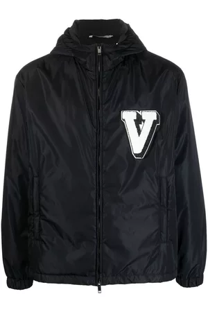 VALENTINO GARAVANI Logo-patch hooded jacket