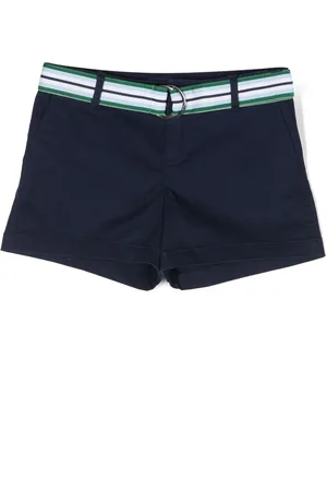 Ralph Lauren Striped belt cotton shorts