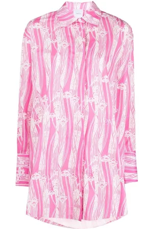 Patou Abstract-print mini shirtdress
