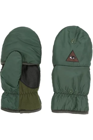 UNDERCOVER Eye patch-detail padded gloves
