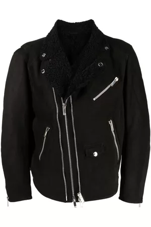 Les Hommes Suede biker jacket