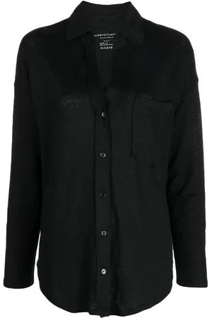 Majestic V-neck long-sleeve shirt