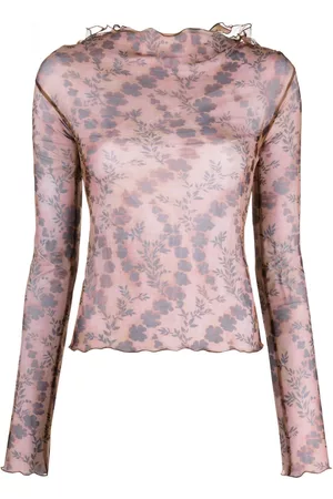 KNWLS Halcyon floral-print sheer top