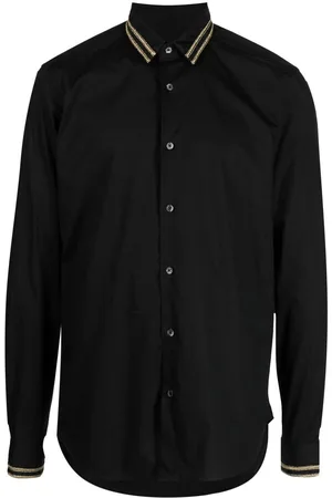Les Hommes Men Shirts - Embellished collar shirt