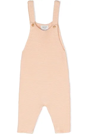 KNOT Knitted cotton dungarees
