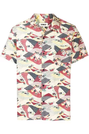 YMC Graphic-print short-sleeve shirt