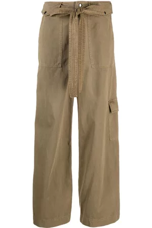 Staud Rosemary belted cotton trousers