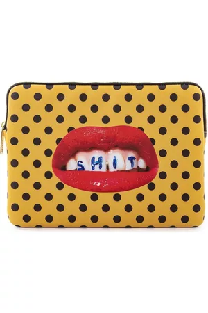 SELETTI Polka-dot print laptop case