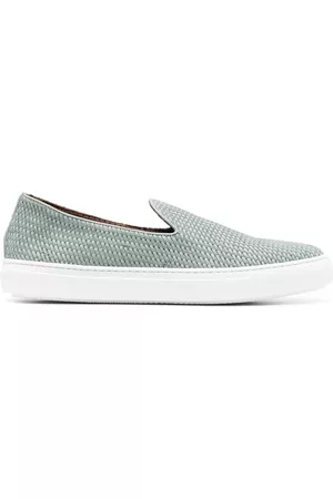 Fratelli Rossetti Textured slip-on leather trainers