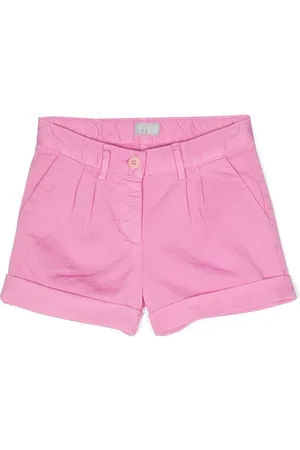 Il gufo Box-pleated cotton shorts