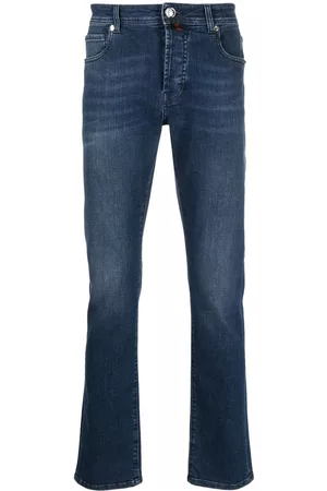 BILLIONAIRE Embroidered-logo straight-leg cut jeans