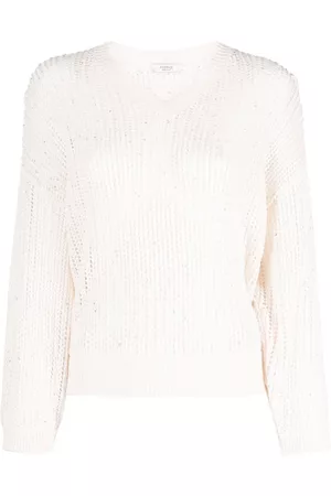 PESERICO SIGN Open-knit cropped jumper