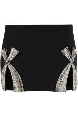 AREA Bow-detail mini skirt