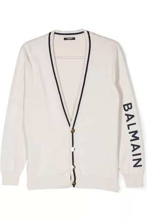 Balmain Stripe-detail cardigan