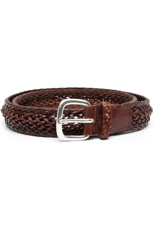Orciani Men Belts - Interwoven leather belt