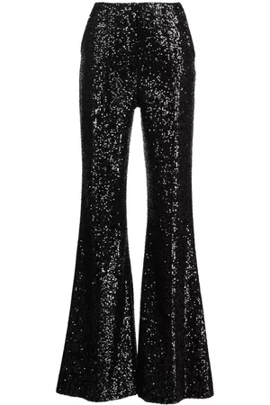 Elie saab Sequin-embellished flared trousers