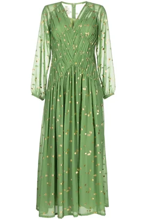 Bambah Polka dot-print V-neck kaftan