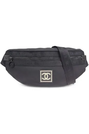 CHANEL 2002 logo-patch belt bag