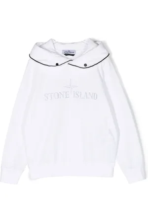 Stone Island Logo-print cotton hoodie