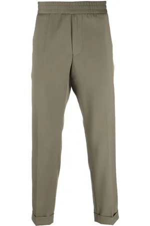 Filippa K Men Skinny Pants - Terry pressed-crease slim-cut trousers