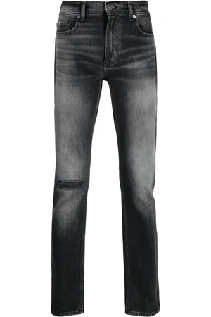7 for all Mankind Men Straight - Distressed straight-leg jeans