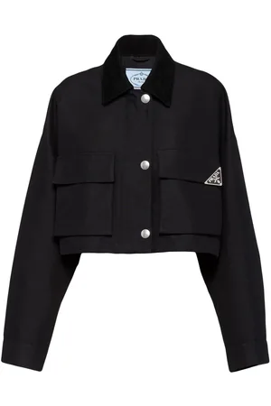 Prada Triangle-logo blouson jacket