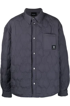 Daily paper Men Bomber Jackets - Quilted logo-patch jacket