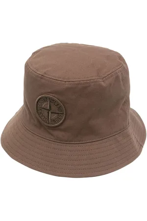 Stone Island Embroidered-logo bucket hat