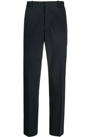 Circolo Men Formal Pants - Tailored-cut straight-leg trousers