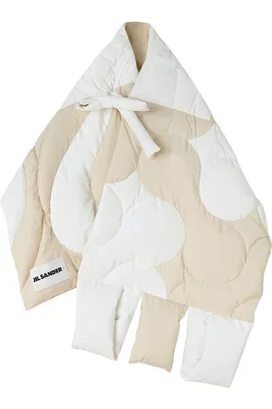 Jil Sander Mixed-motif panelled-design scarf