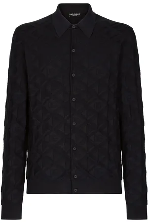 Dolce & Gabbana 3D jacquard silk polo shirt