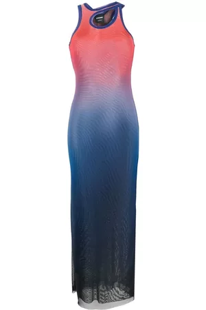 OTTOLINGER Gradient-print sleeveless mesh maxi dress