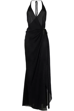 Louisa Ballou Semi-sheer sleeveless maxi dress