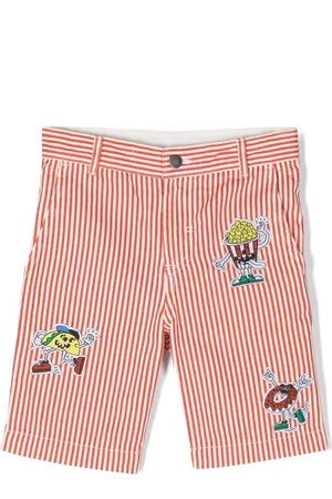 Stella McCartney Striped cotton shorts