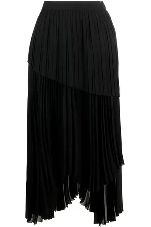 Fabiana Filippi Pleated asymmetric skirt